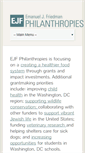 Mobile Screenshot of ejfphilanthropies.org
