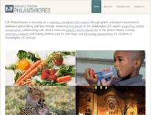 Tablet Screenshot of ejfphilanthropies.org